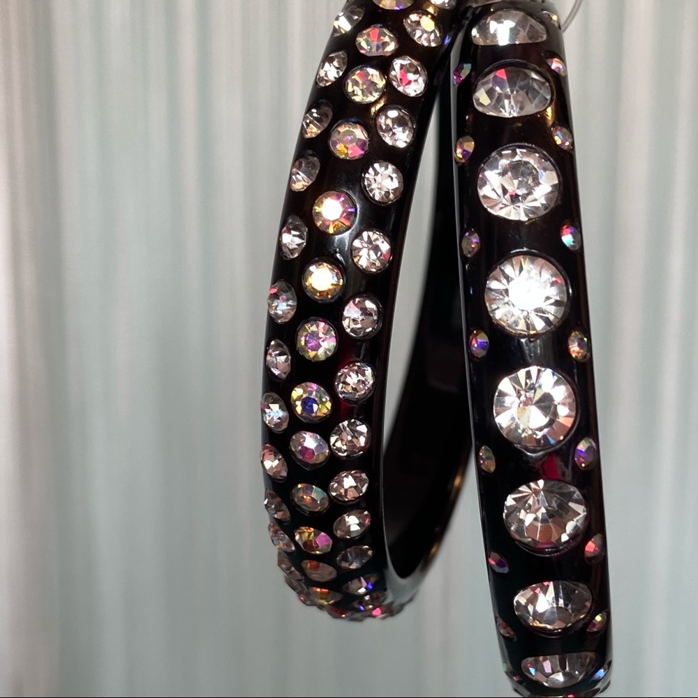 Bebe Shiny Black Bracelets